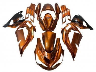 Migliori Carena Moto Kawasaki ZX14R ZZR1400 2012-2024 - Rust Arancia Fiamma