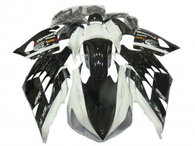 Migliori Carena Moto Kawasaki ZX14R ZZR1400 2012-2024 - Bianco Nero