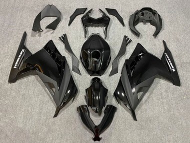 Migliori Carena Moto Kawasaki EX300 2013-2024 - Nero Lucido Nero Opaco