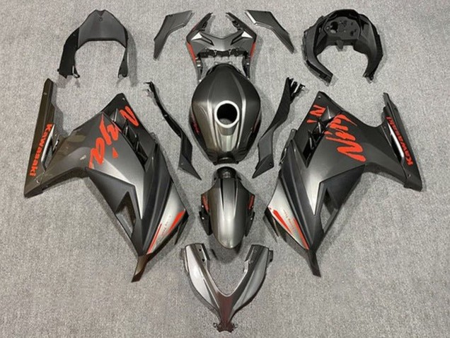 Migliori Carene Moto Kawasaki EX300 2013-2017 - Nero Opaco Rosso