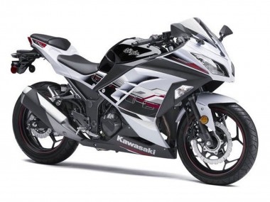 Migliori Carena Moto Kawasaki EX300 2013-2024 - Bianco Nero Rosso Accents