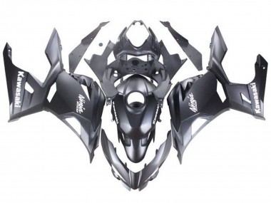 Migliori Carena Moto Kawasaki Ninja 400 2018-2024 - Nero Opaco Bianco Decals