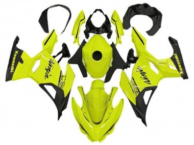 Migliori Carena Moto Kawasaki Ninja 400 2018-2024 - Neon Giallo Nero