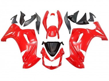 Migliori Carena Moto Kawasaki Ninja 650 EX650 2006-2008 - Rosso Nero