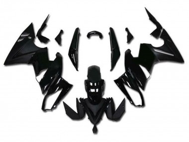 Migliori Carena Moto Kawasaki Ninja 650 EX650 2009-2011 - Nero Lucido Nero Opaco
