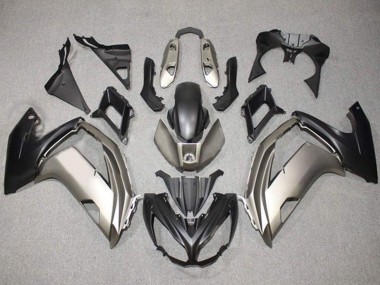 Migliori Carena Moto Kawasaki Ninja 650 EX650 2012-2016 - Argento Nero Opaco