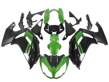 Migliori Carena Moto Kawasaki Ninja ER6F 2012-2014 - Verde Nero