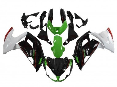 Migliori Carena Moto Kawasaki Ninja 650 EX650 2012-2016 - Verde Nero Bianco Rosso