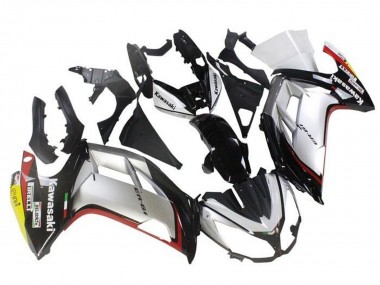 Migliori Carena Moto Kawasaki Ninja ER6F 2012-2014 - Argento Nero Rosso Giallo