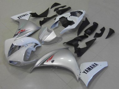Migliori Carena Moto Yamaha YZF R1 2012-2014 - Bianco Argento