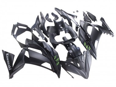 Migliori Carena Moto Kawasaki Ninja 650 EX650 2017-2019 - Nero Opaco Verde