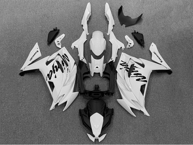 Migliori Carena Moto Kawasaki Ninja 650 EX650 2020-2024 - Bianco Nero