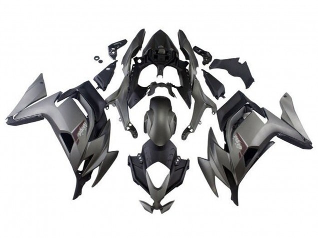 Migliori Carena Moto Kawasaki Ninja 650 EX650 2020-2024 - Grigio Opaco Nero Opaco