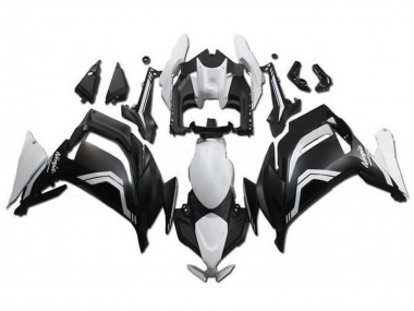 Migliori Carena Moto Kawasaki Ninja 650 EX650 2020-2024 - Bianco Nero Opaco