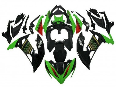 Migliori Carena Moto Kawasaki Ninja 650 EX650 2020-2024 - Verde Nero Rosso Honeycomb