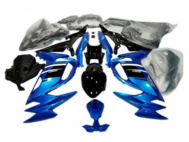 Migliori Carena Moto Kawasaki Ninja 650 EX650 2020-2024 - Blu Bianco Nero