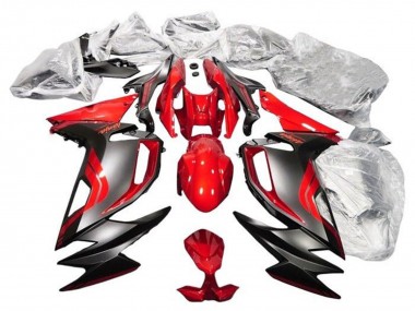 Migliori Carena Moto Kawasaki Ninja 650 EX650 2020-2024 - Rosso Nero Opaco