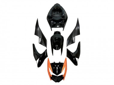 Migliori Carena Moto Kawasaki Z1000 2007-2009 - Nero Lucido Arancia