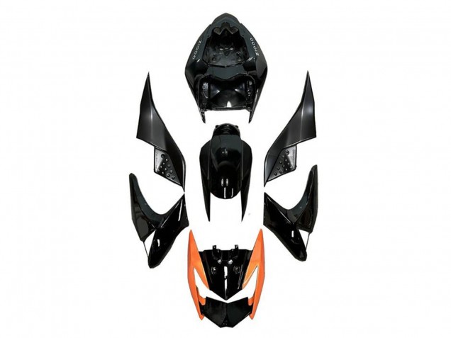 Migliori Carena Moto Kawasaki Z1000 2007-2009 - Nero Lucido Arancia