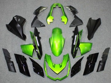 Migliori Carena Moto Kawasaki Z1000 2010-2013 - Verde Nero