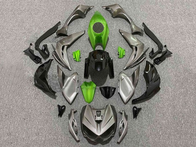 Migliori Carena Moto Kawasaki Z1000 2014-2019 - Grigio Verde Nero