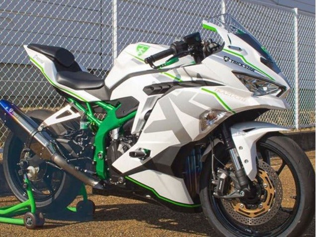 Migliori Carena Moto Kawasaki ZX25R ZX-25R 2019-2025 - Bianco Argento Verde