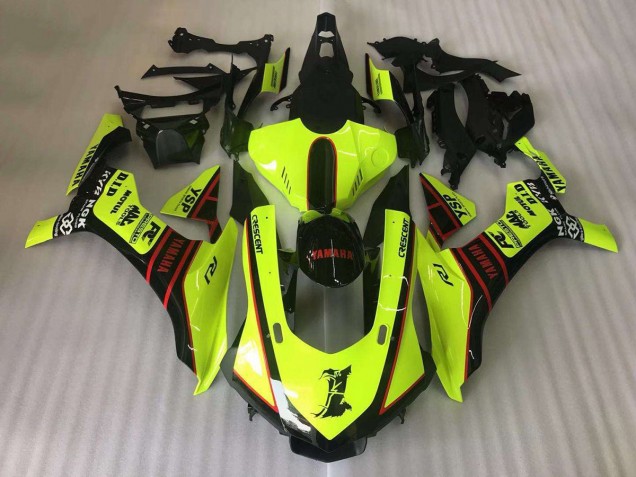 Migliori Carena Moto Yamaha YZF R1 2015-2019 - Giallo Rosso Nero Motul YSP