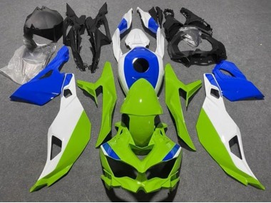 Migliori Carena Moto Kawasaki ZX25R ZX-25R 2019-2025 - Bianco Blu Verde