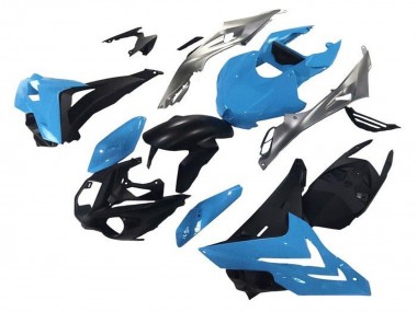 Migliori Carena Moto BMW S1000R 2014-2016 - Blu Argento Nero Opaco