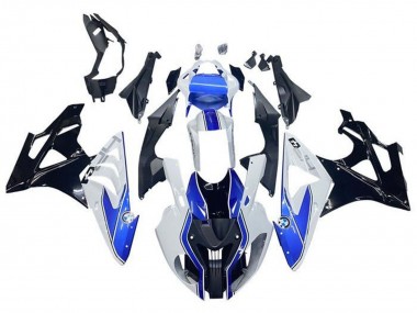 Migliori Carena Moto BMW S1000RR 2009-2014 - Bianco Blu Nero Lucido HP