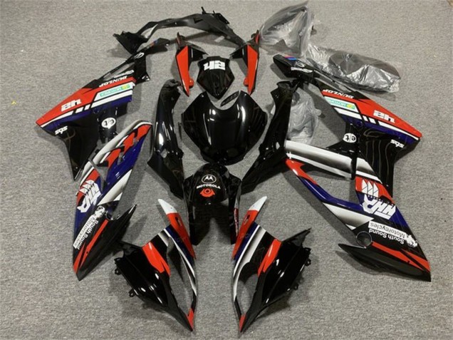 Migliori Carena Moto BMW S1000RR 2015-2016 - Bianco Rosso Blu Nero Lucido Banda