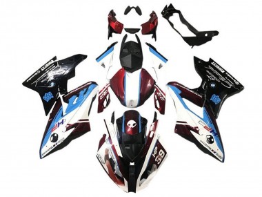 Migliori Carena Moto BMW S1000RR 2017-2018 - Bianco Blu Rosso Nero Lucido
