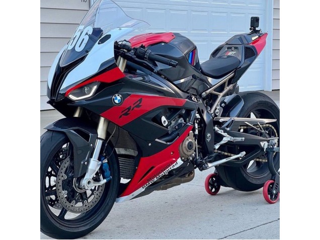 Migliori Carena Moto BMW S1000RR 2019-2022 - Rosso Nero Bianco