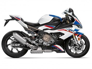 Migliori Carena Moto BMW S1000RR 2019-2022 - Bianco Blu Rosso Banda