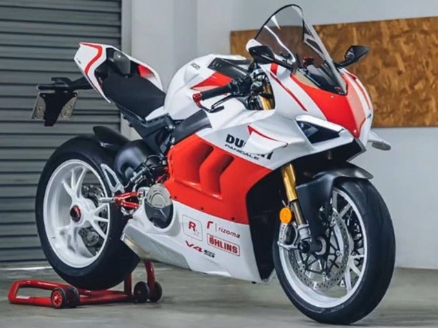 Migliori Carena Moto Ducati Panigale V4 V4S 2020-2021 - Bianco Rosso