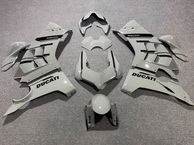 Migliori Carena Moto Ducati Panigale V4 V4S 2020-2021 - Grigio Nero Lucido