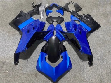 Migliori Carena Moto Ducati Panigale V4 V4S 2020-2021 - Blu Nero Lucido