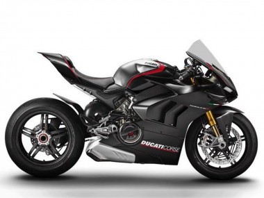 Migliori Carena Moto Ducati Panigale V4 V4S 2020-2021 - Argento Rosso Nero Lucido Corse