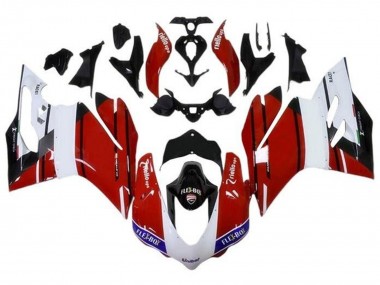 Migliori Carena Moto Ducati 959/1299 2015-2020 - Bianco Rosso Blu Nero Lucido Unibat Flex-Box