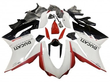 Migliori Carena Moto Ducati 959 2015-2020 - Bianco Rosso Nero Lucido