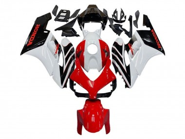 Migliori Carena Moto Honda CBR1000RR 2004-2005 - Bianco Rosso Nero Lucido Banda