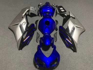 Migliori Carena Moto Honda CBR1000RR 2004-2005 - Argento Blu Scuro