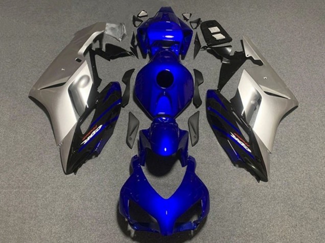 Migliori Carena Moto Honda CBR1000RR 2004-2005 - Argento Blu Scuro