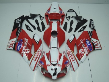 Migliori Carena Moto Honda CBR1000RR 2004-2005 - Bianco Rosso Blu Nero Fiamm Ficc 7