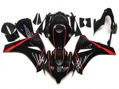Migliori Carena Moto Honda CBR1000RR 2008-2011 - Nero Lucido Rosso Banda