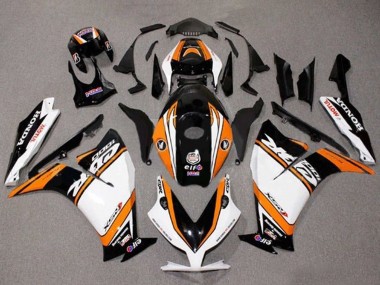 Migliori Carena Moto Honda CBR1000RR 2012-2016 - Bianco Arancia Nero Lucido