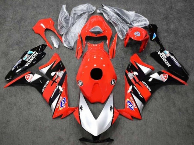 Migliori Carena Moto Honda CBR1000RR 2012-2016 - Rosso Argento Nero Lucido