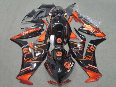 Migliori Carena Moto Honda CBR1000RR 2012-2016 - Arancia Nero Lucido BACARDI
