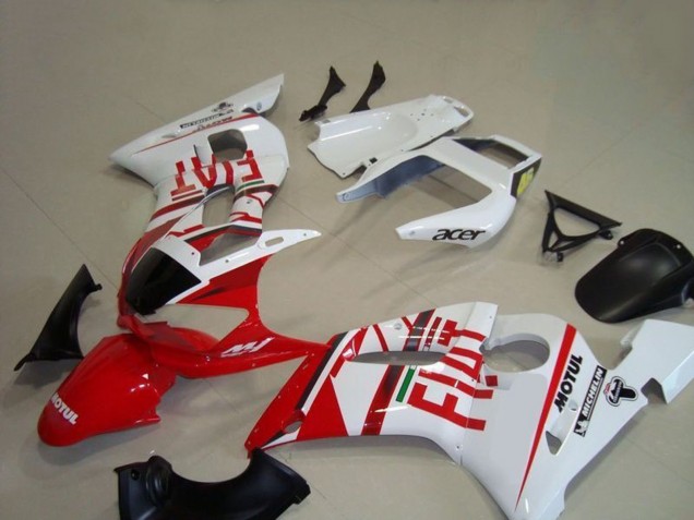 Migliori Carena Moto Yamaha YZF R6 1998-2002 - Bianco Rosso Fiat Motul Michelin