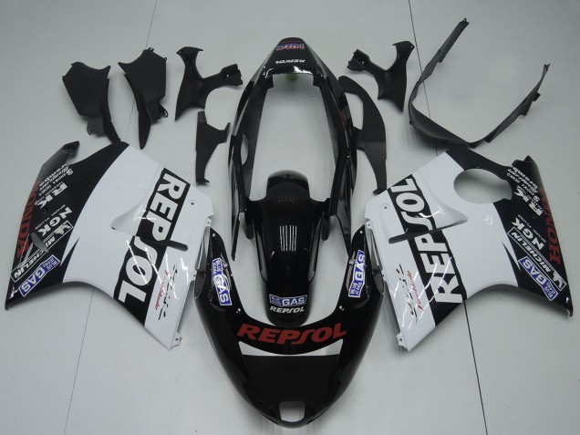 Migliori Carena Moto Honda CBR1100XX Blackbird 1996-2007 - Nero Lucido Bianco Rosso Repsol